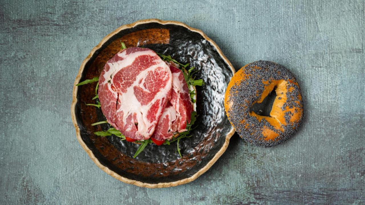 The Newel Psychiko Hotel Athens Exterior photo A piece of dry-aged beef