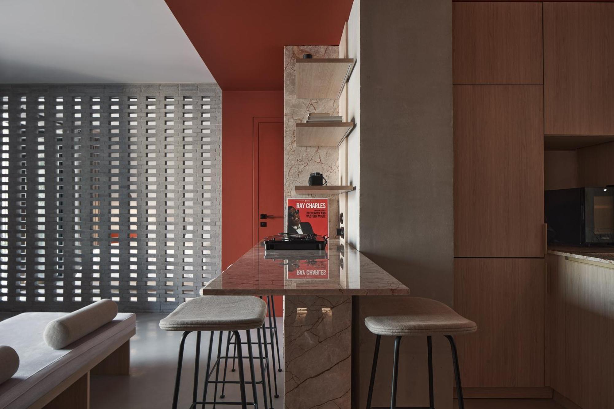 The Newel Psychiko Hotel Athens Exterior photo 3D rendering of a kitchen