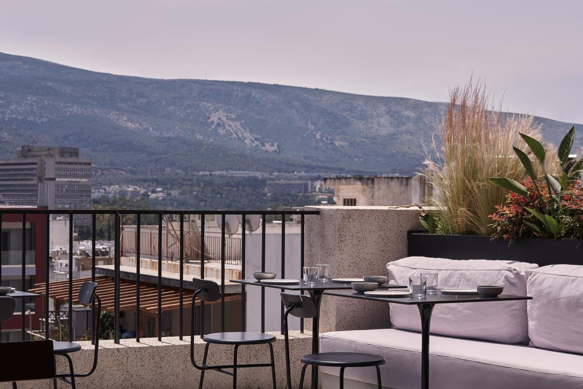 The Newel Psychiko Hotel Athens Exterior photo View from the rooftop