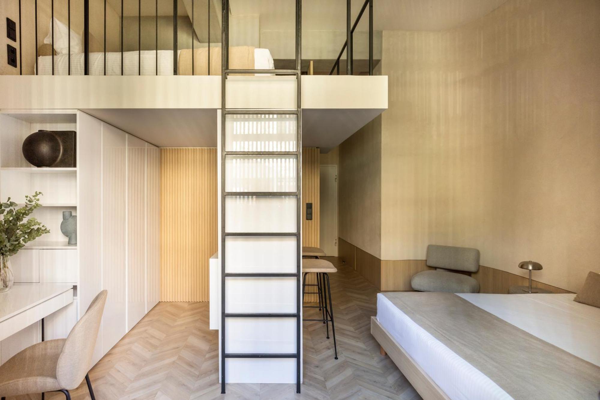 The Newel Psychiko Hotel Athens Exterior photo A ladder leading to a mezzanine